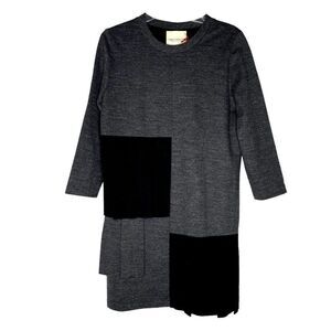 Erika Cavallini Semicouture Patchwork Pleated Dress